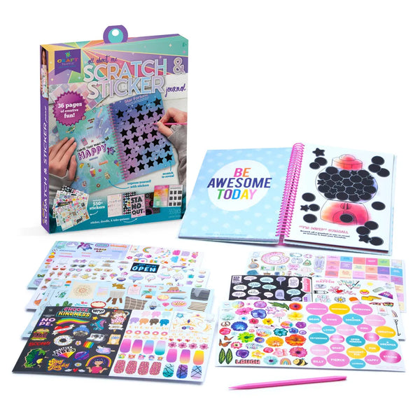 scratch and sticker journal
