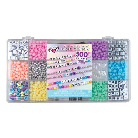 tell your story pastel rainbow bead kit