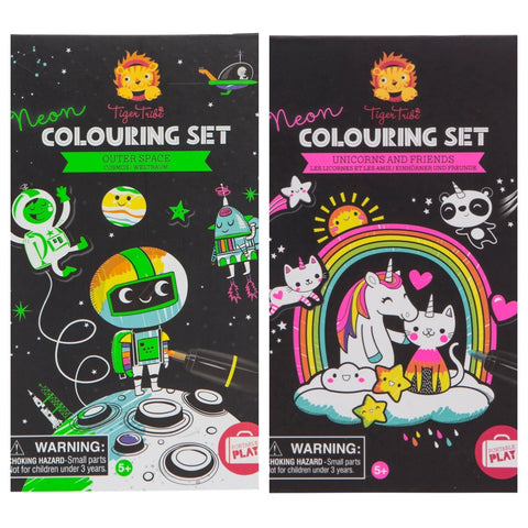 neon color set - outer space or unicorn