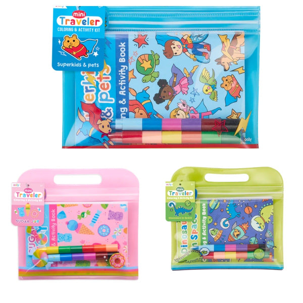 mini traveler coloring and activity kit
