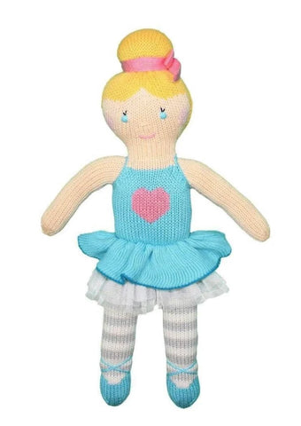 zoe the ballerina knit doll 14”