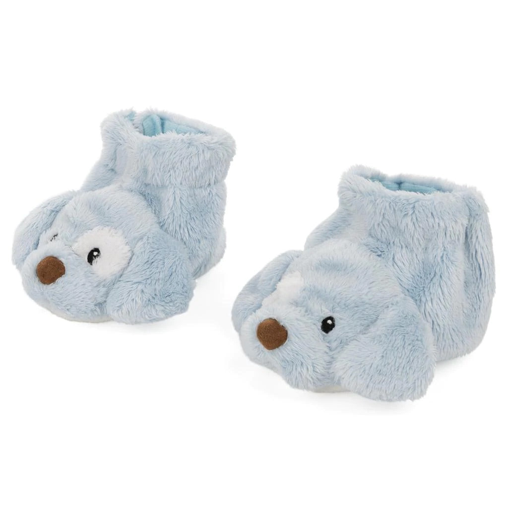 rattle booties - dog or unicorn