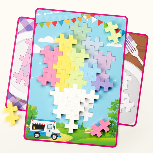 plus-plus big - pastel picture puzzle