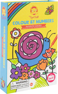 color by numbers - rainbow garden