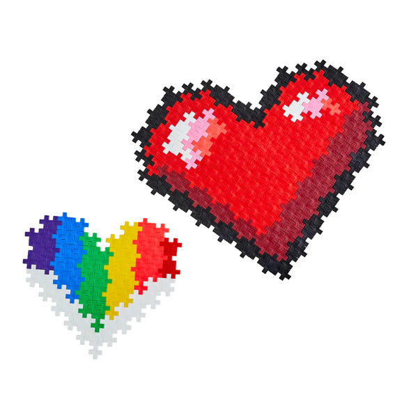 plus plus puzzle by number - hearts