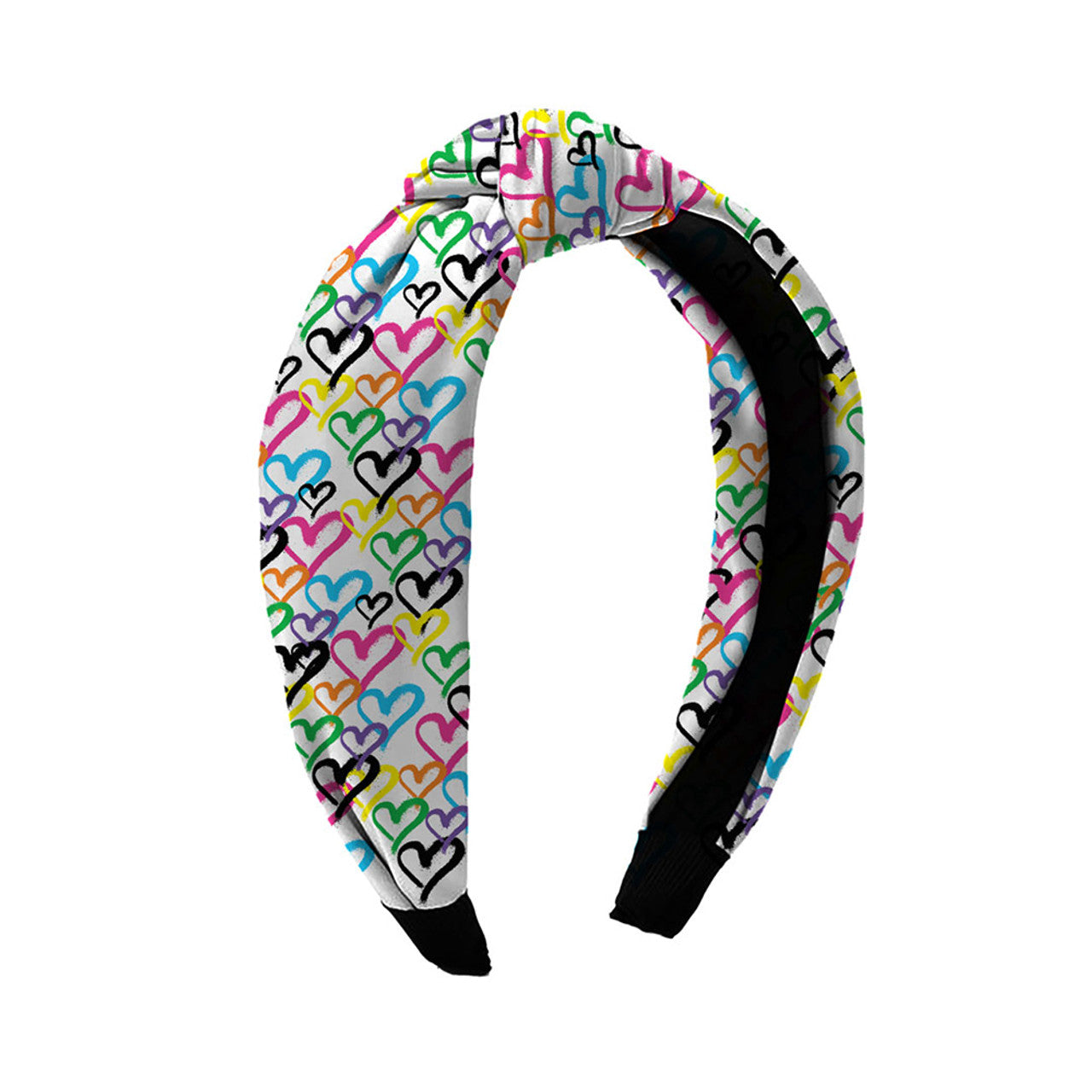 graffiti heart knot headband