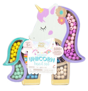 wooden unicorn bead set