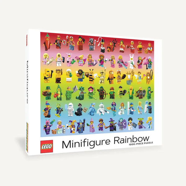 lego minifigure rainbow - 1000 piece puzzle