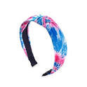 tie dye velvet knot headband