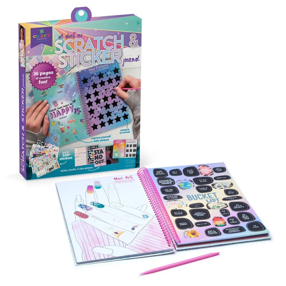 scratch and sticker journal