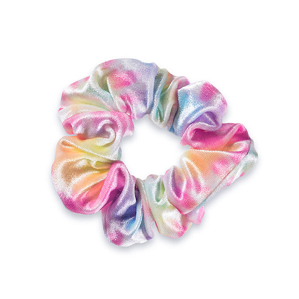 tie dye velvet scrunchie