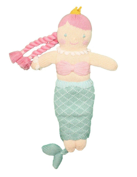marina the mermaid knit doll 12”