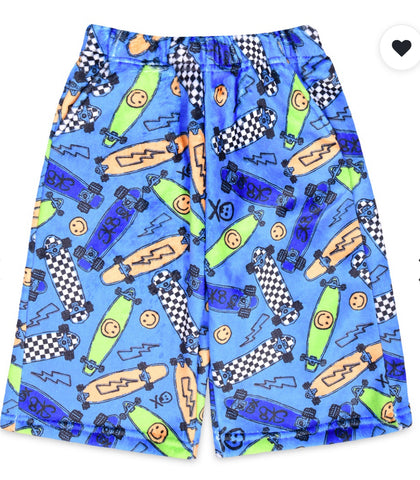 sk8 board fuzzie shorts