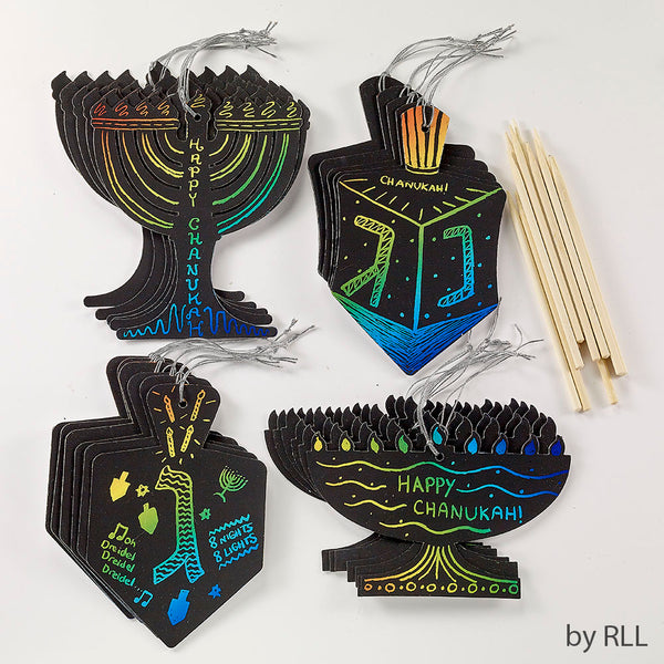 hanukkah scratch art