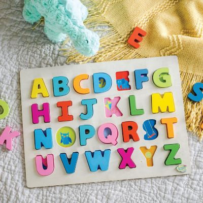 wooden alphabet  puzzle