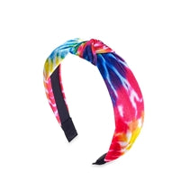 tie dye velvet knot headband
