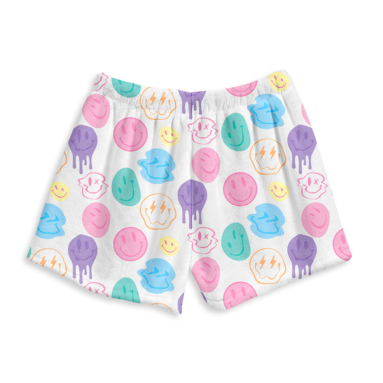 smiley fuzzie shorts