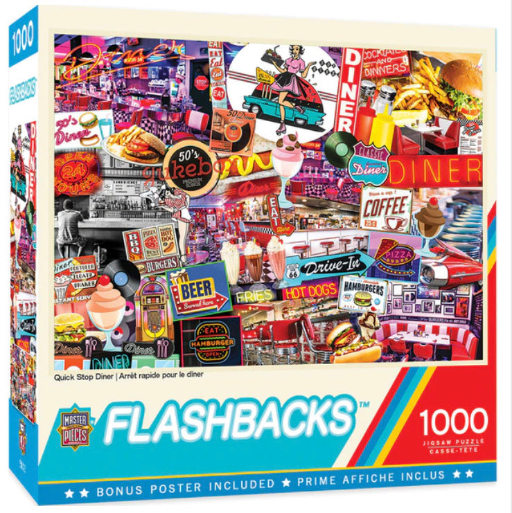 quick stop diner - 1000 piece puzzle