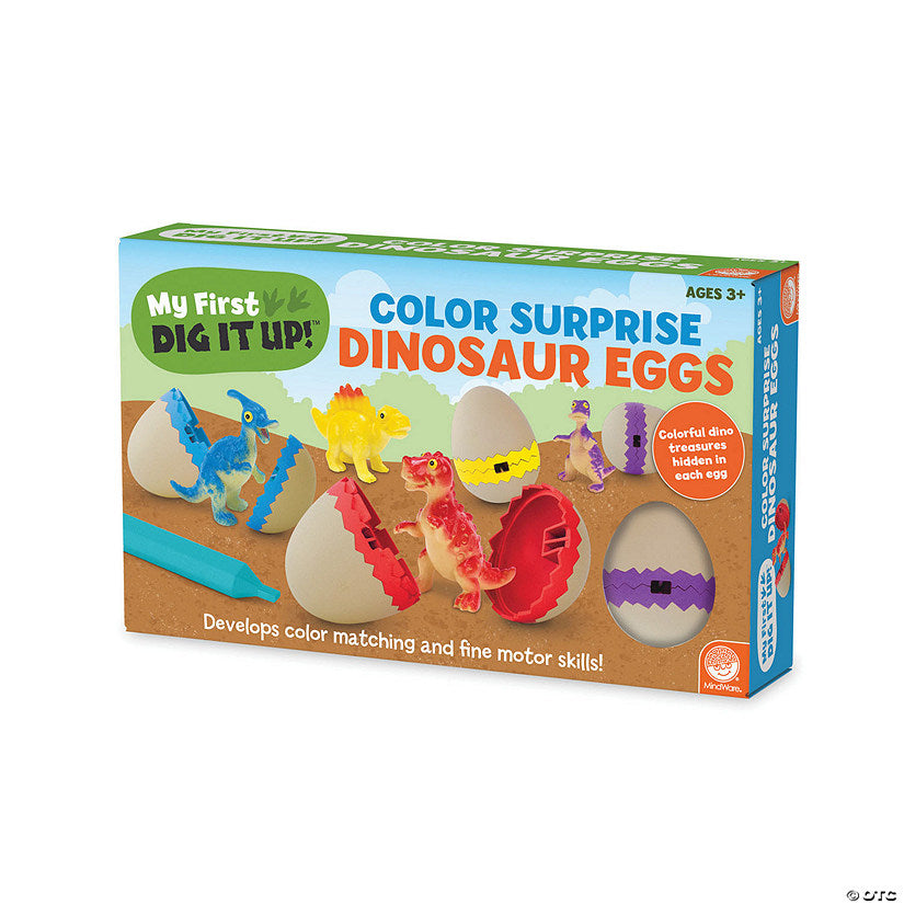 my first dig it up color surprise dinosaur eggs