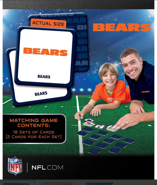 matching game - bears, cubs, blackhawks
