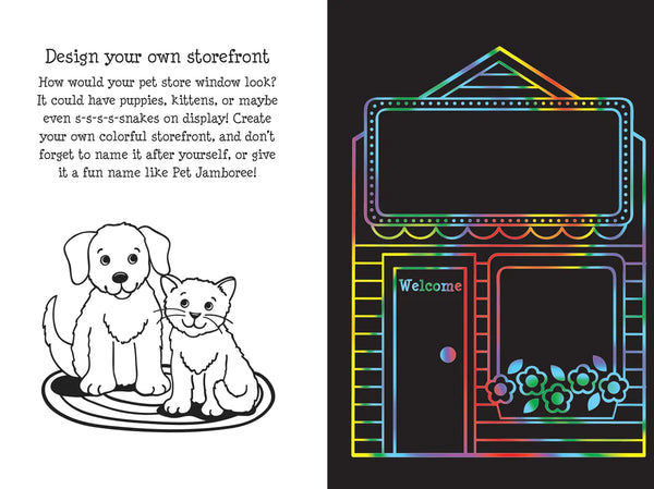 scratch and sketch - pet shop