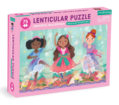 graceful ballerina - 75 piece lenticular puzzle