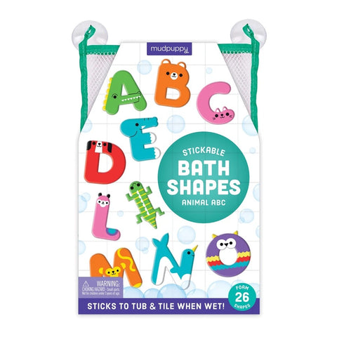 animal abc stickable foam bath shapes