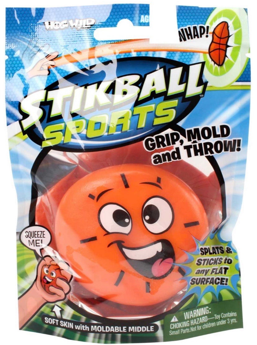 stikball baseball, basketball, football and soccer