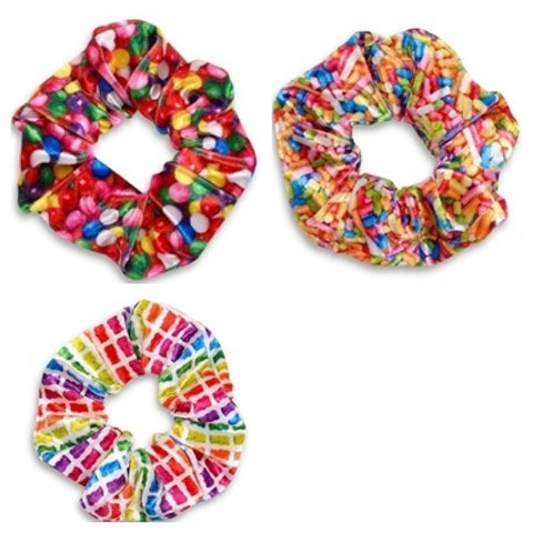 scented candy velvet scrunchie