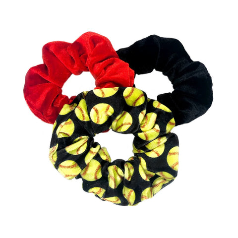 softball scrunchies