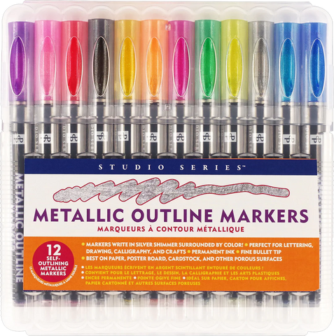metallic outline markers