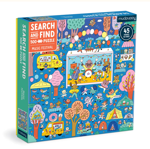 search & find music festival - 500 piece puzzle