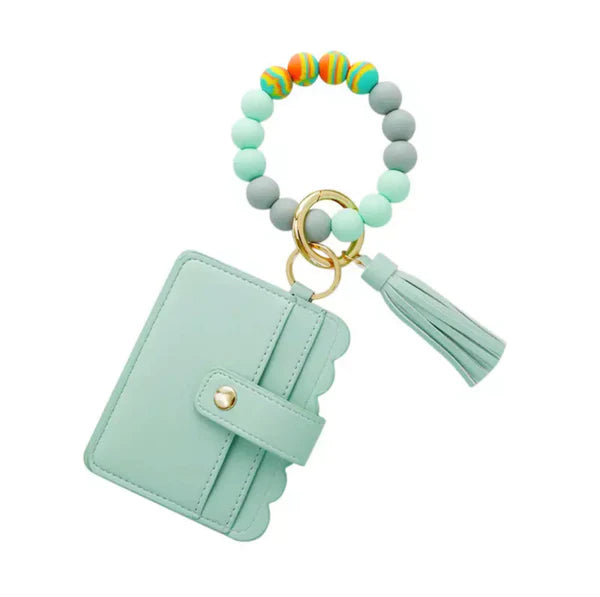 wallet wristlet tassel keychain