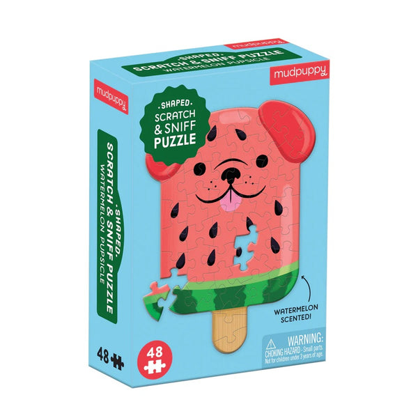scratch and sniff shaped puzzle- 48 pieces