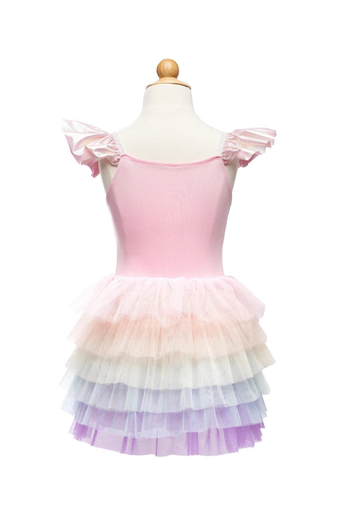 rainbow ruffle tutu dress