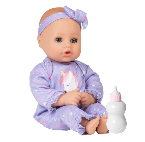play time baby doll - unicorn glitter