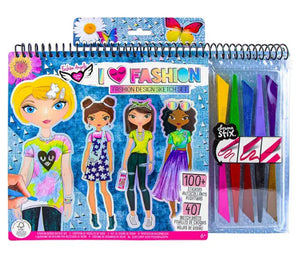 fashion design sketch set