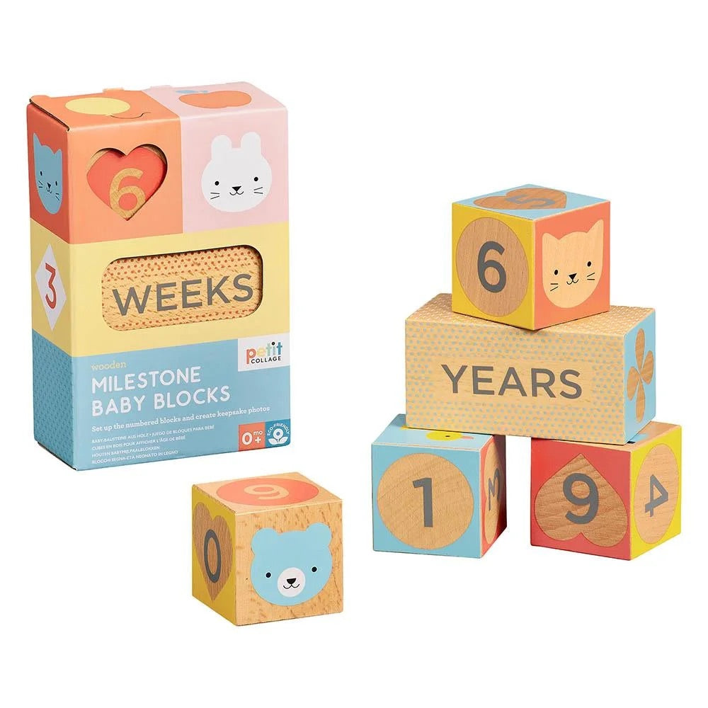 milestone baby blocks