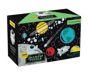 outer space glow in the dark - 100 piece puzzle