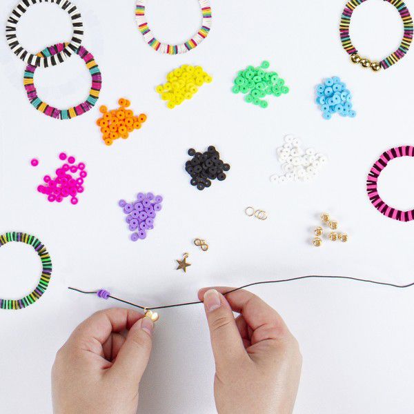 Rainbow beaded kumihimo bracelet kit – CSLdesigns shop