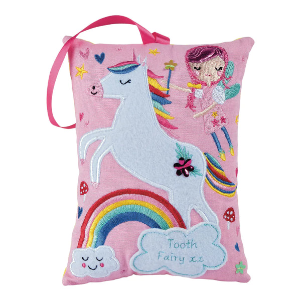 tooth fairy cushion - space or rainbow