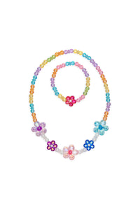 blooming beads necklace and bracelet set