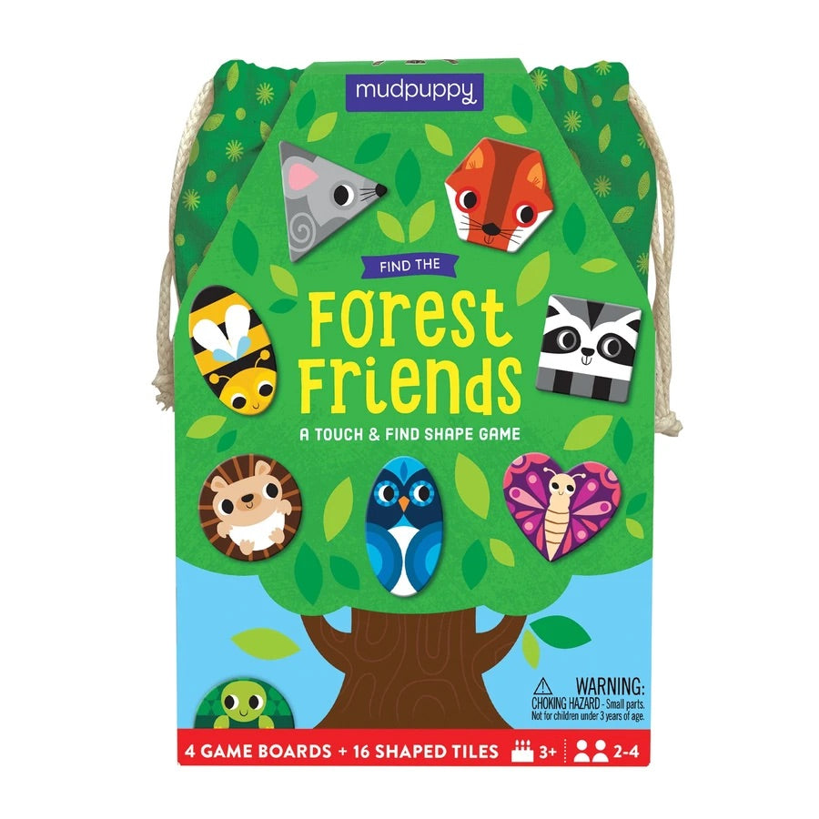 find the forest friends - a touch and find shape game