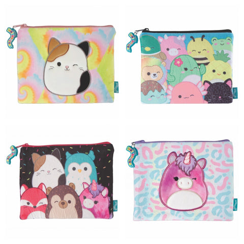 squishmallow plush pouch - assorted designs
