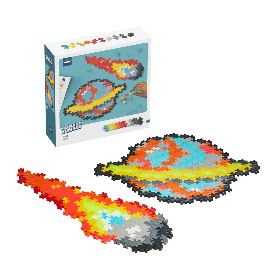 plus plus puzzle by number - 500 piece space