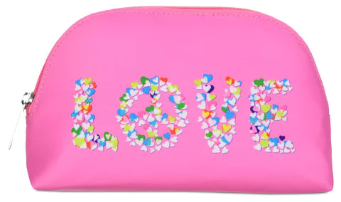 peace and love cosmetic bag