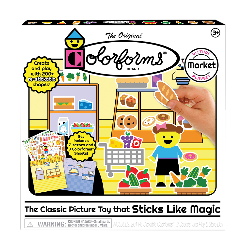 Colorforms picture playset - market