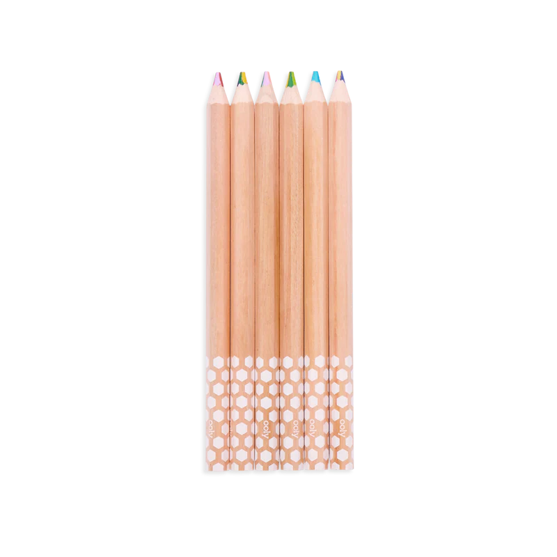 kaleidoscope multi colored pencils