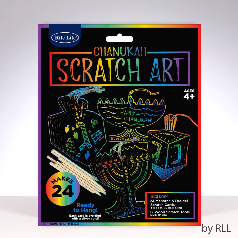 hanukkah scratch art