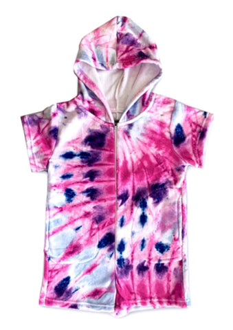 romper - razzle dazzle tie dye